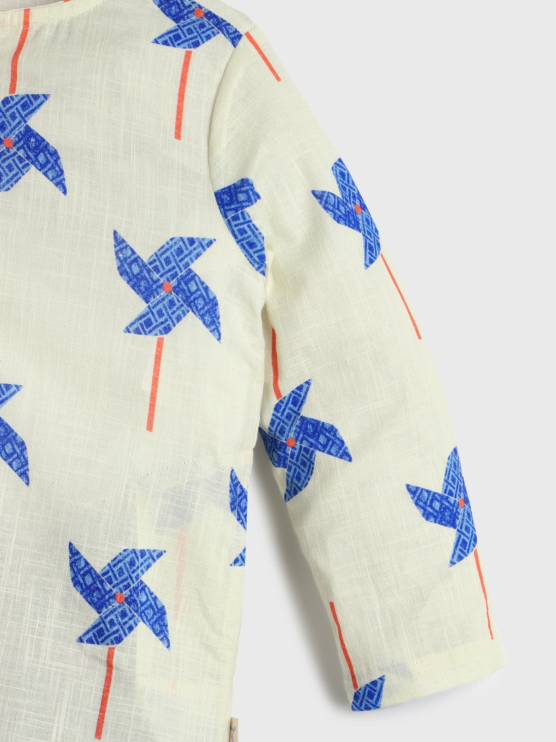 Pinwheel Printed Kurta Pajama Set