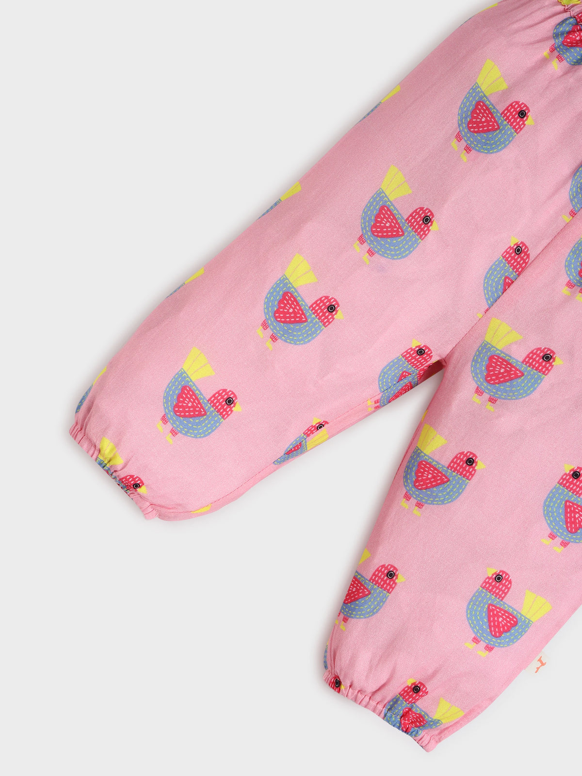 Printed Pink Kaftan Top and Pant Set