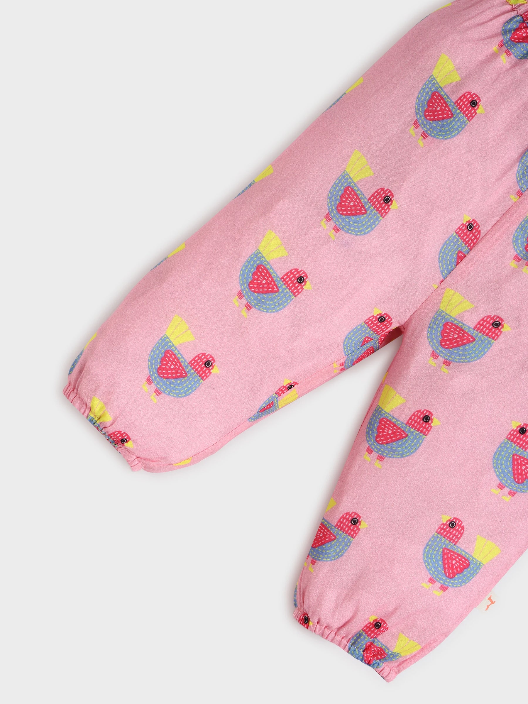 Printed Pink Kaftan Top and Pant Set