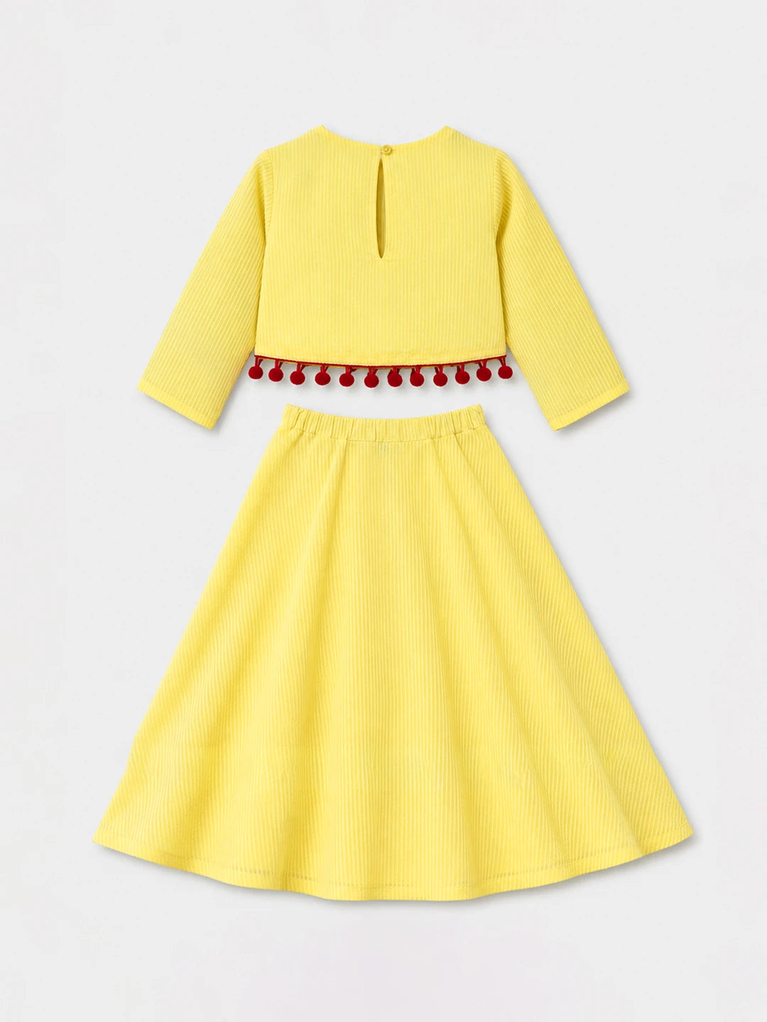 Pom-Pom Top & Skirt Set
