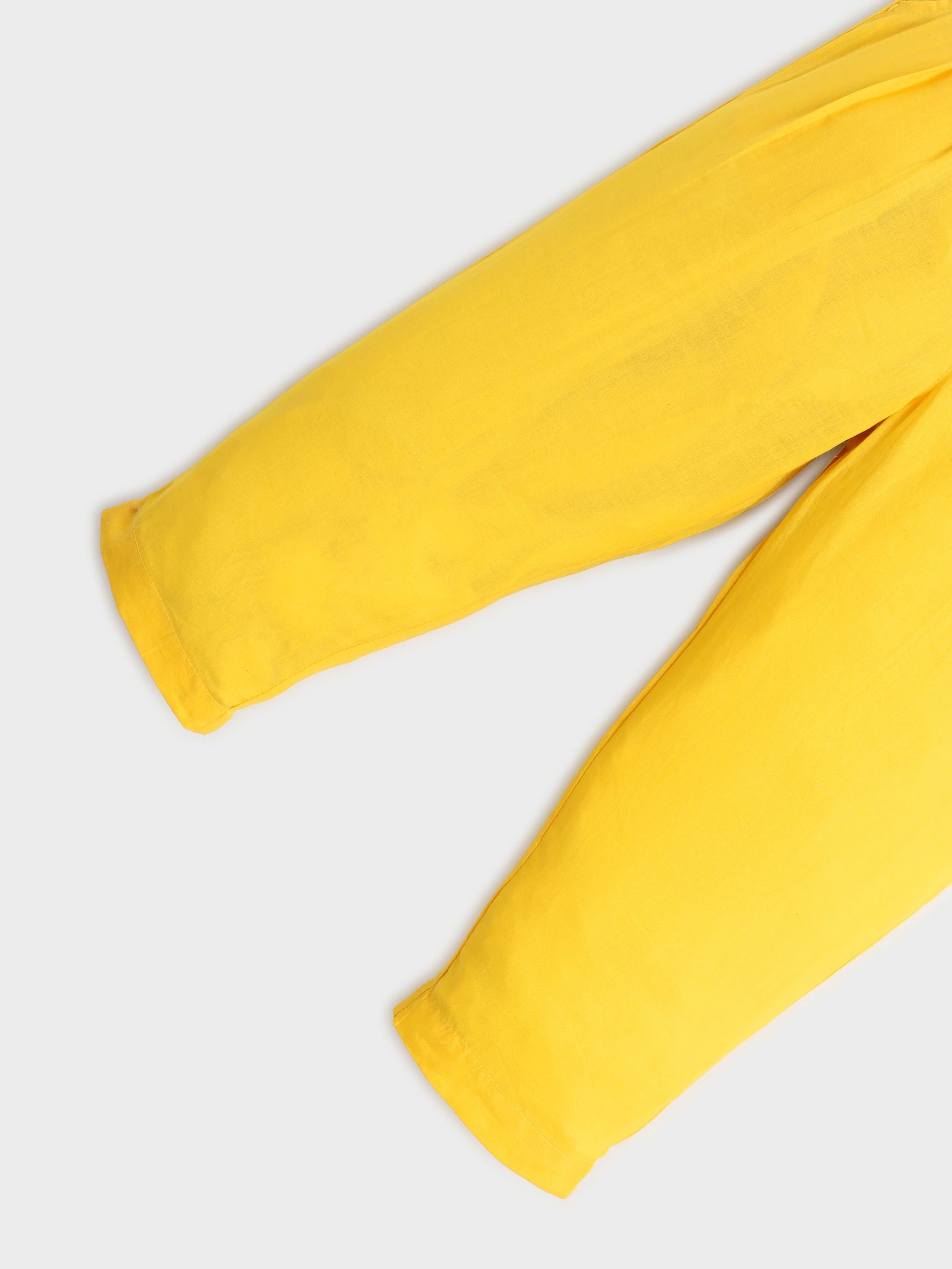 Yellow Bandhani Print Kurta Jacket Set