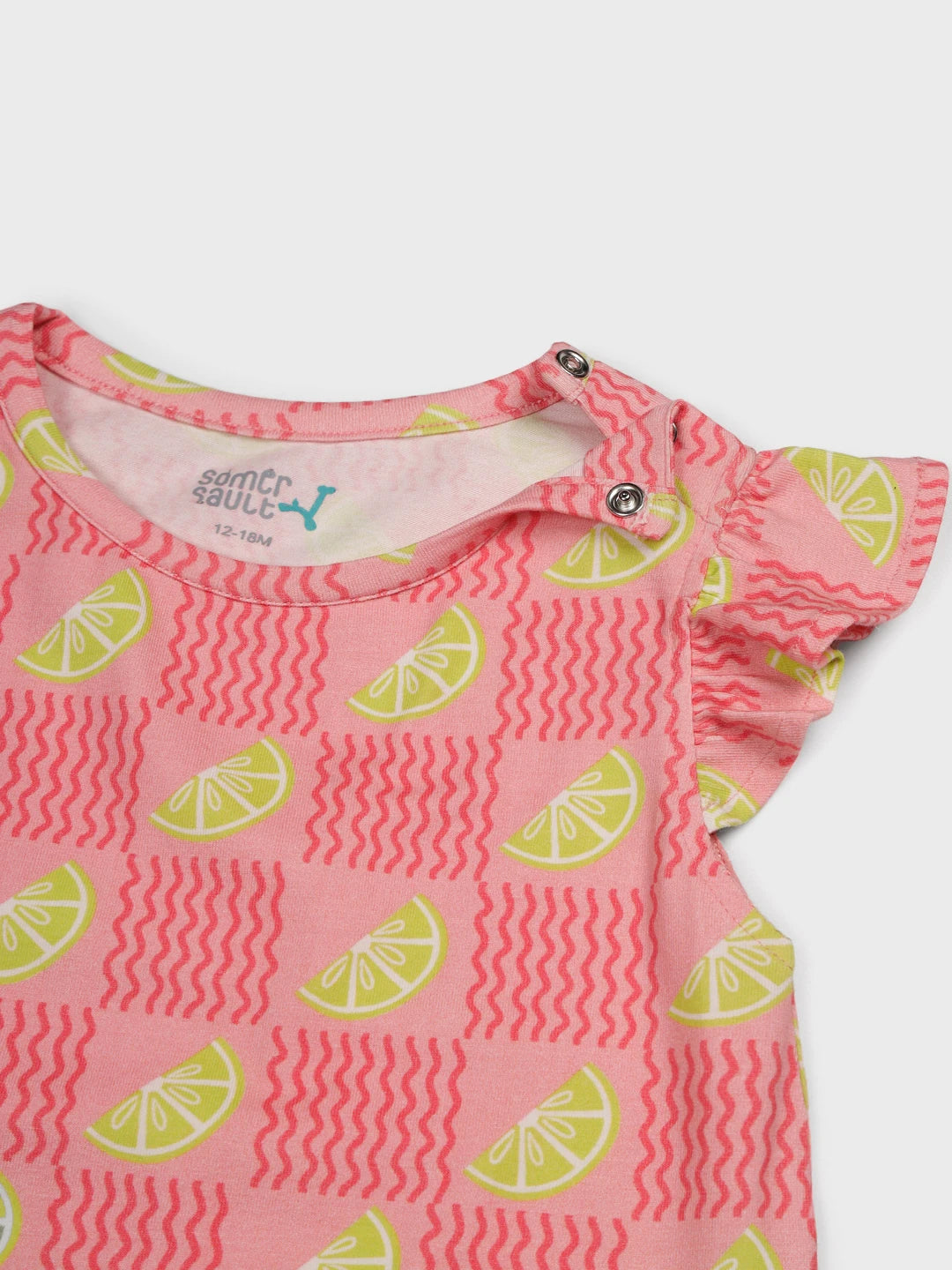Very Zesty Printed Cotton Romper