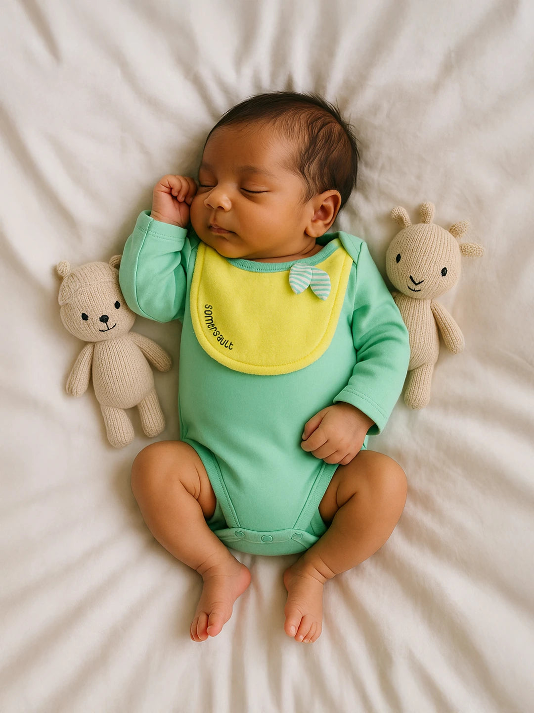 Zesty Green Cotton Bodysuit