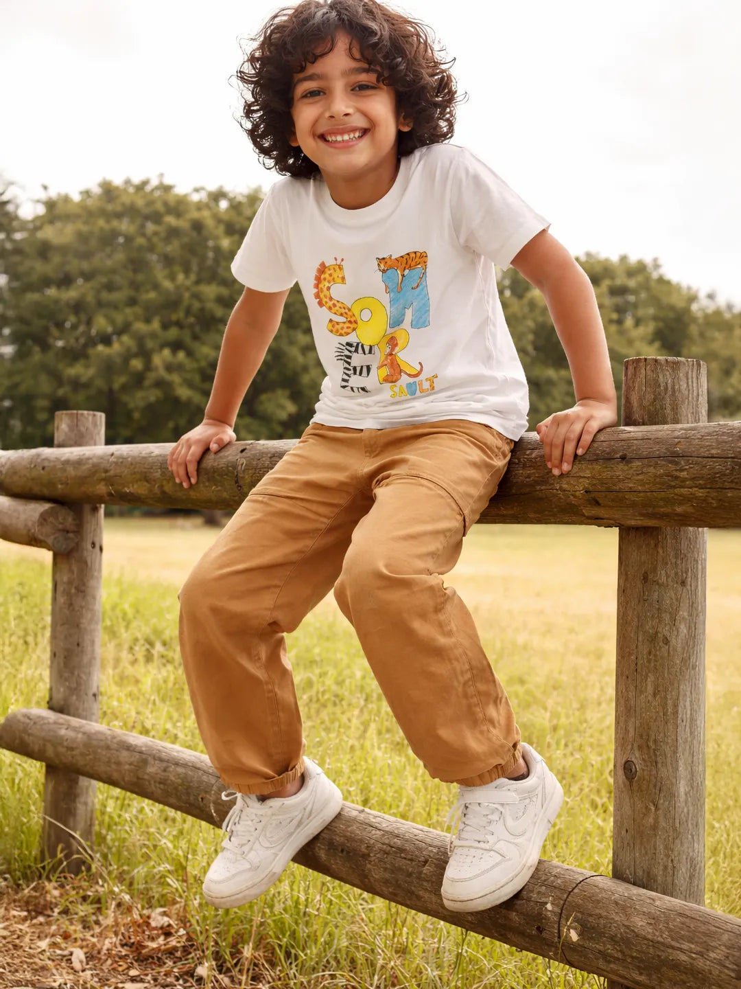 Boys Graphic T-Shirt & Cargo Pants Set