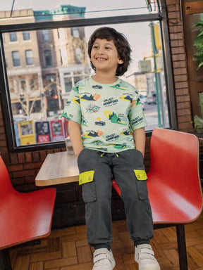 Boys Adventure Print T-Shirt & Joggers Set