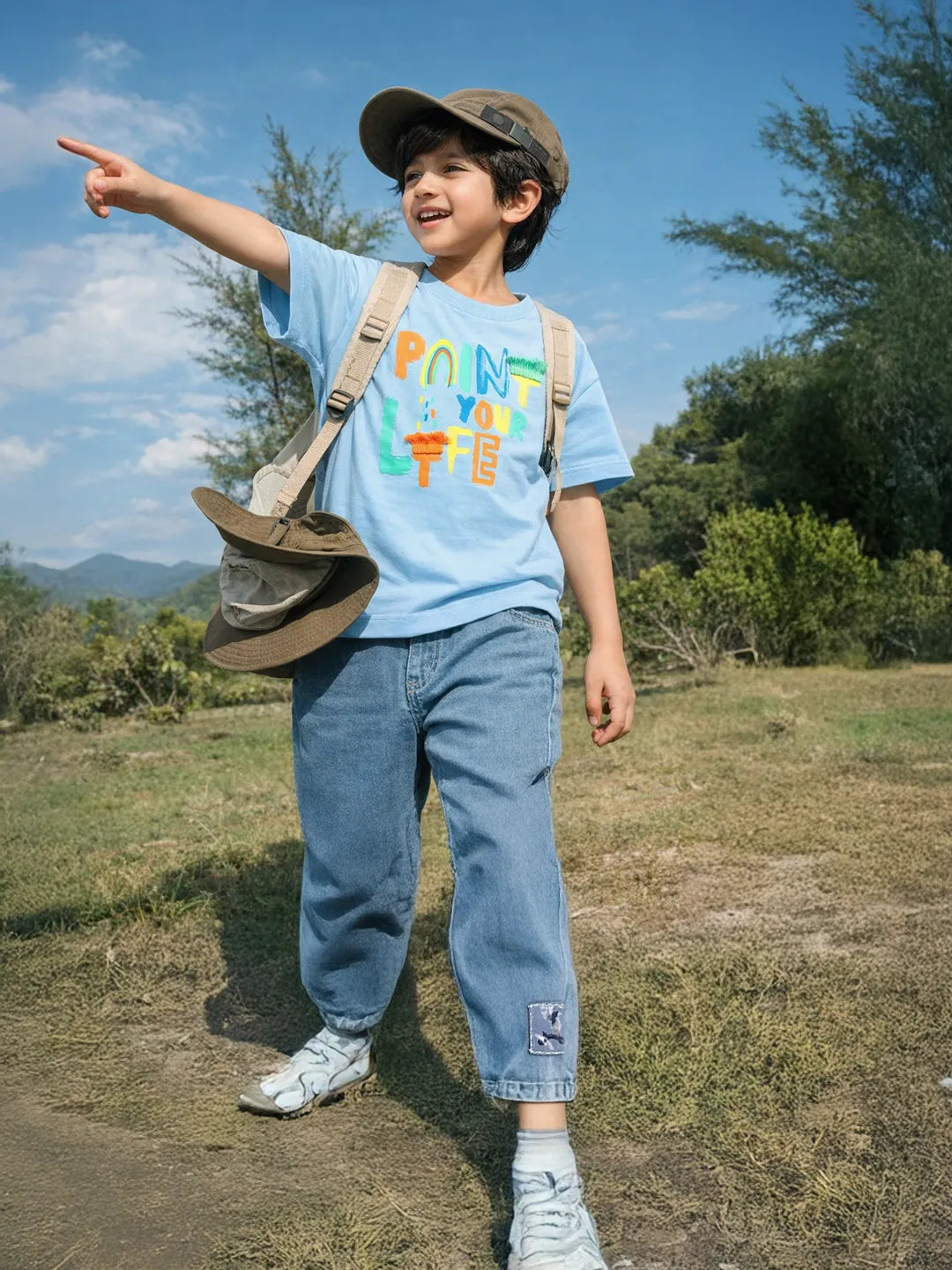 Graphic T-Shirt & Denim Set