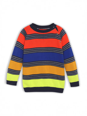 Multicolour Horizontal Stripe Pullover