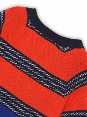 Multicolour Horizontal Stripe Pullover