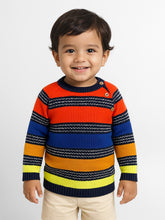 Multicolour Horizontal Stripe Pullover