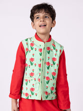 Green Tulip Nehru Jacket