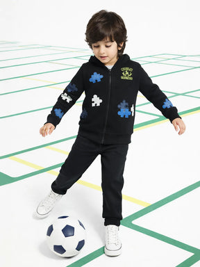 Puzzle Applique Work Bomber Jacket