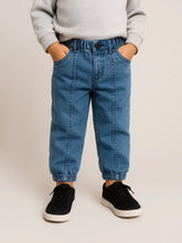 Cotton Denim Jogger Pants