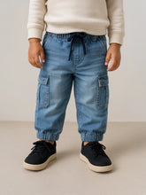 Denim Cargo Pants