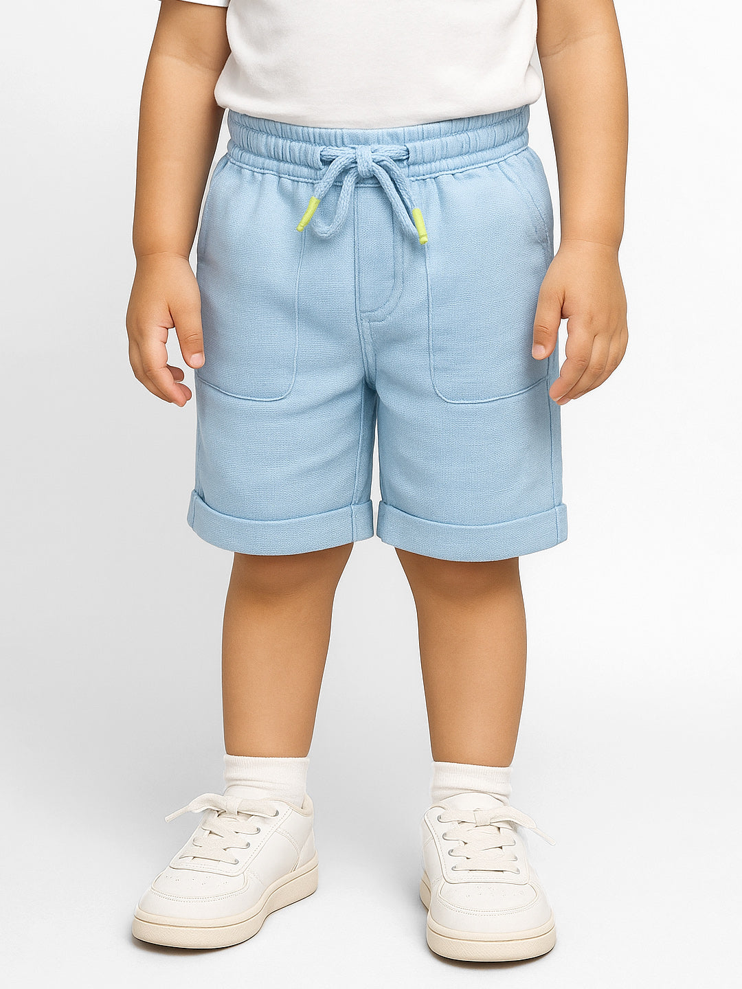 Blue Lagoon Cotton Bermuda Shorts