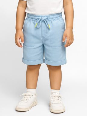 Blue Lagoon Cotton Bermuda Shorts
