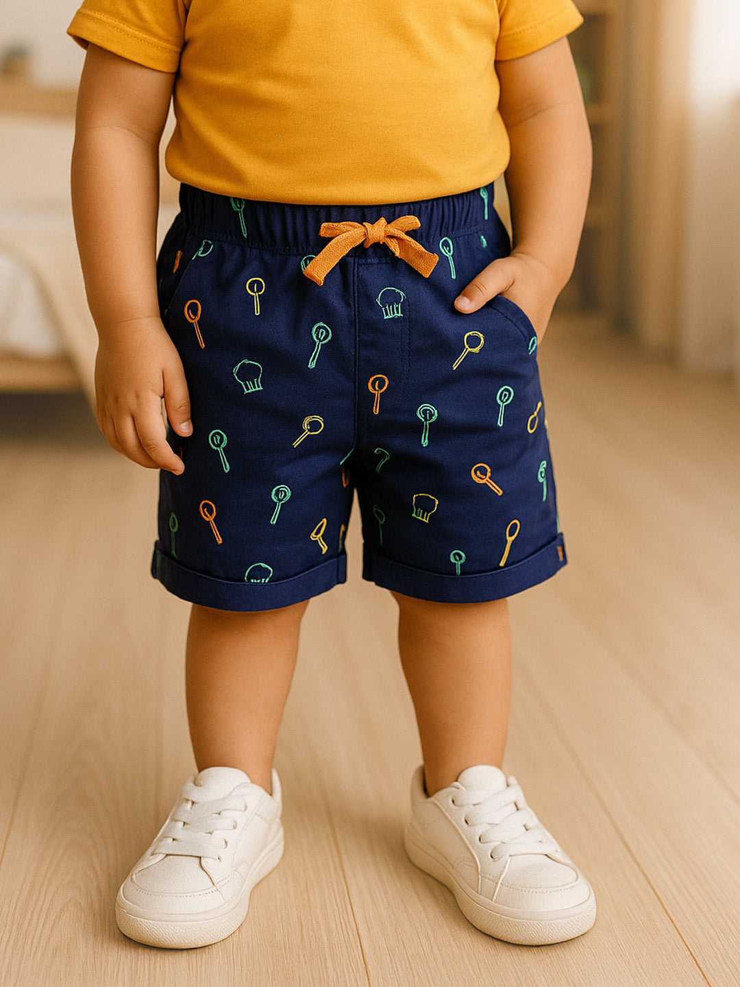 Kitchen Tools Cotton Bermuda Shorts