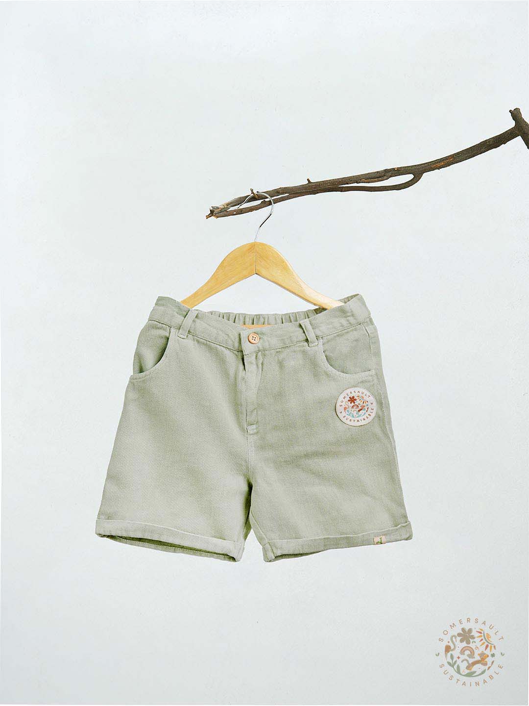 Green Natural Bermuda Somersault