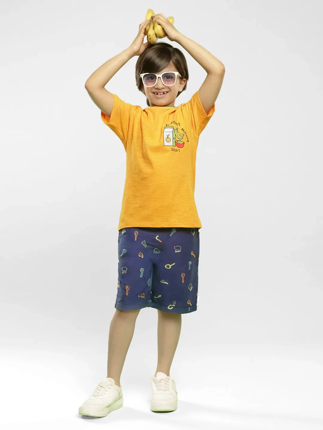 Kitchen Tools Cotton Bermuda Shorts
