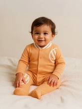 Dreamy Orange Polo Collar Sleepsuit