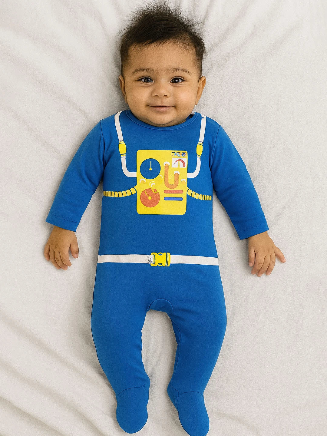 Blue Seatbelt Sleepsuit