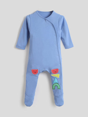 Funny Shapes Footed Cotton Sleepsuit
