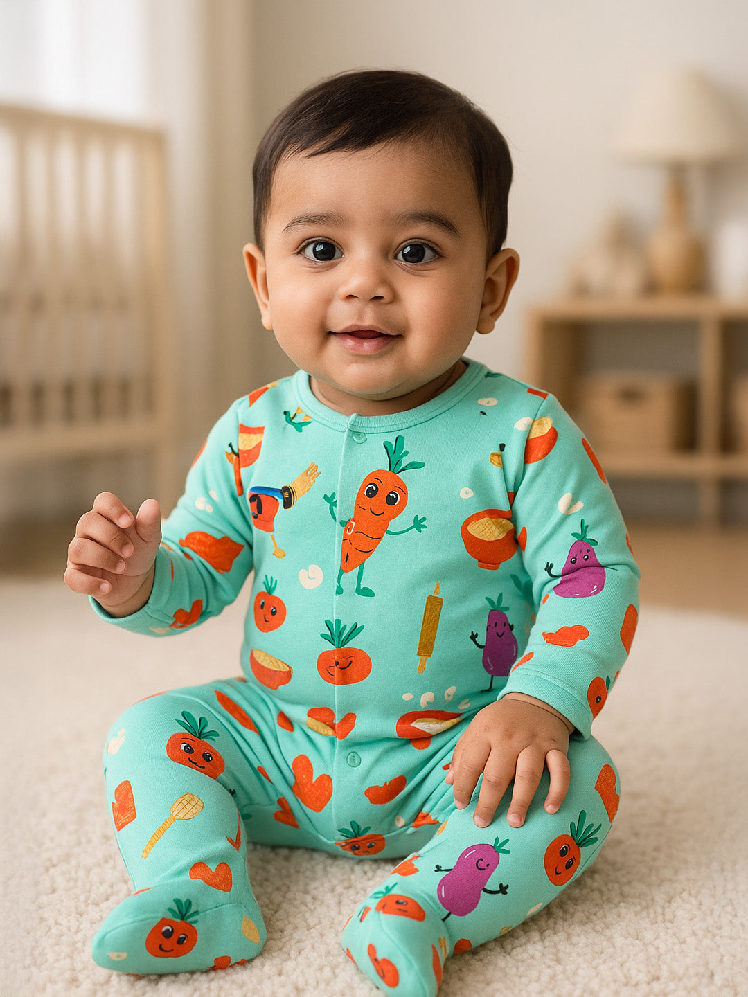 Eat Your Vegies Sleepsuit