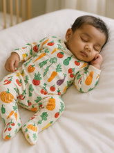 Healthy Veggies Footed Cotton Sleepsuit