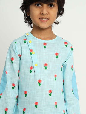 Blue Tulip Kurta Set