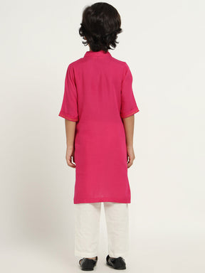 Beaded Haathi Kurta Set