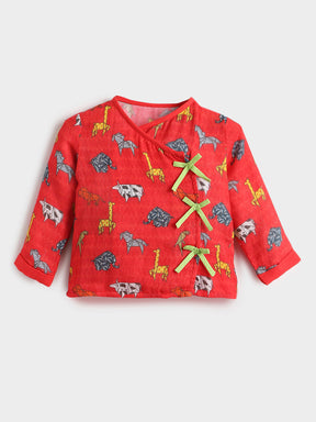 Happy Animal Kurta Set- Newborn