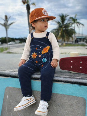 Space Explorers Cotton Dungaree with Tee