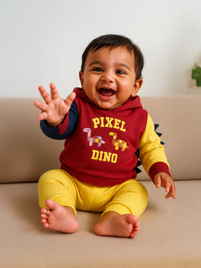 Pixel Dino Sweatshirt & Joggers Set