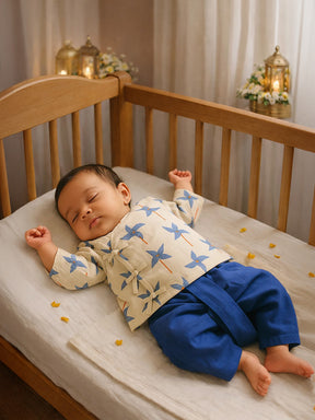 Pinwheel Printed Kurta Dhoti Set