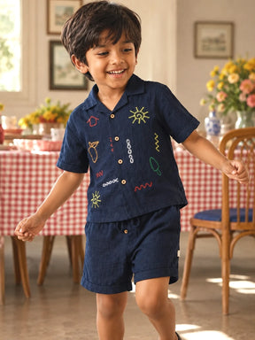 Midnight Play Scribble Co-ord Set