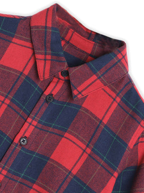 Red Checks Shirt and Pants Set