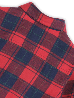 Red Checks Shirt and Pants Set