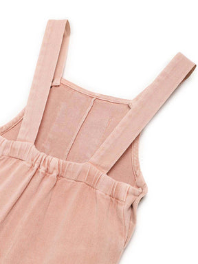 Pink Natural Dungaree With Green Tee Somersault