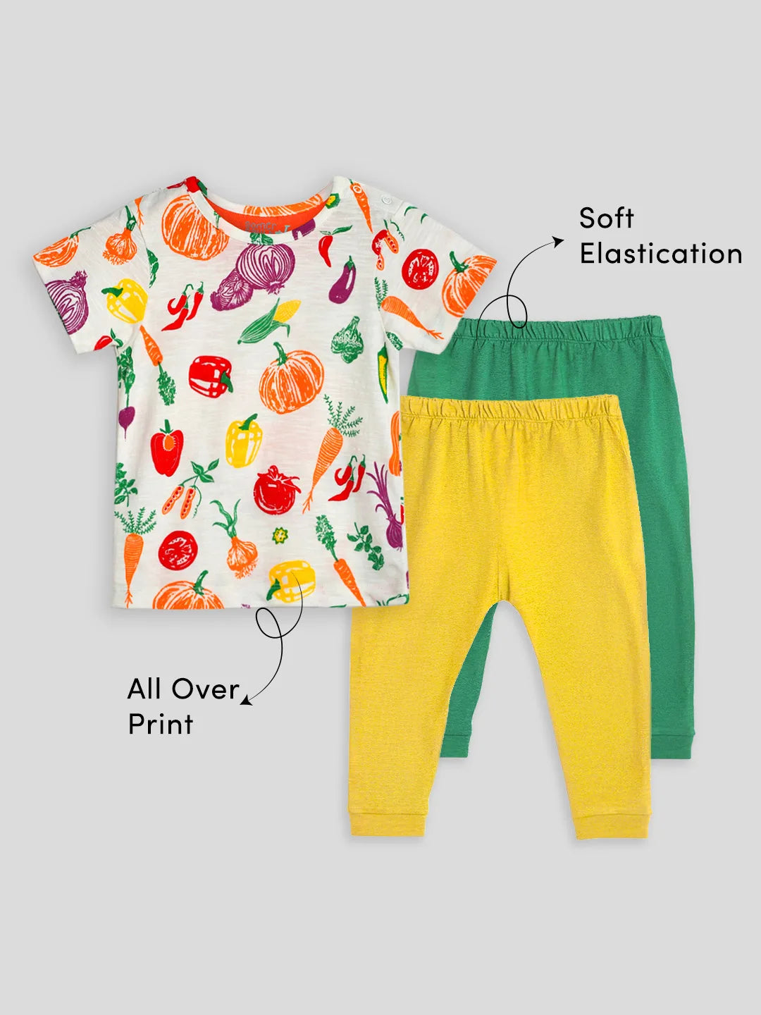 T-shirt and 2 Pants Set