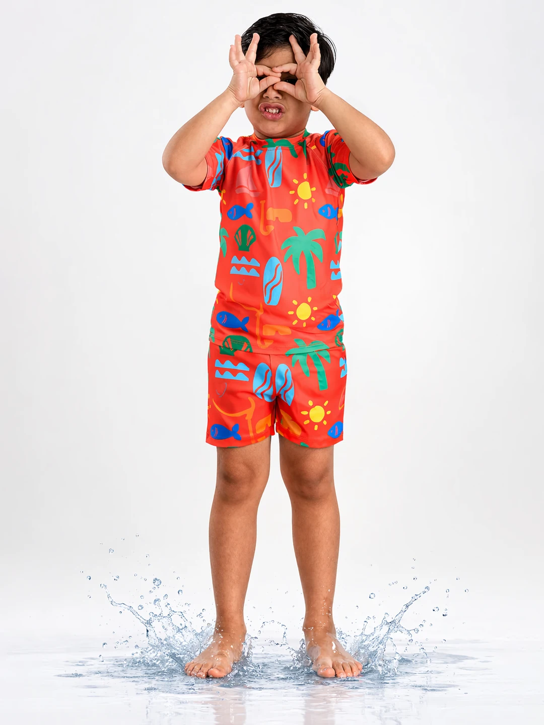 Beach Vibes Two Piece Boys Swimsuit
