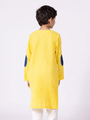 Happy Animal Yellow Kurta