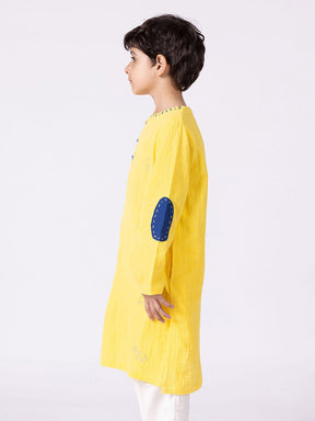 Happy Animal Yellow Kurta