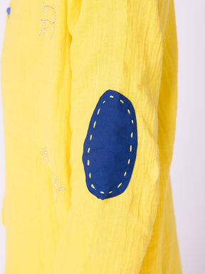 Happy Animal Yellow Kurta