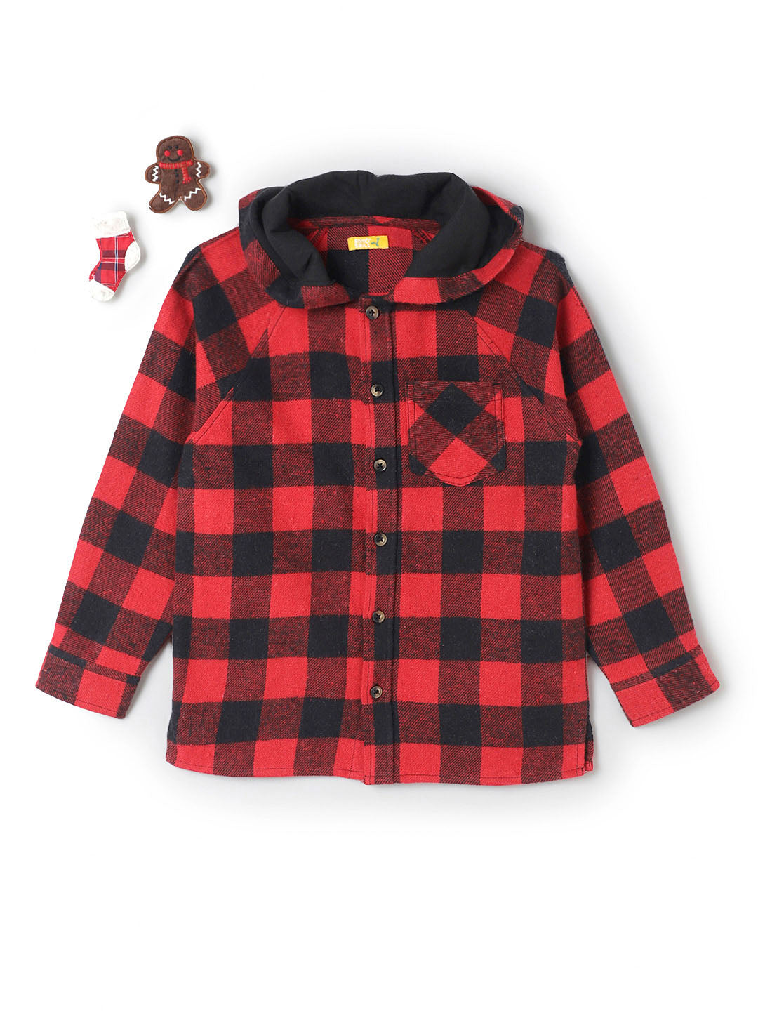 Hooded Shirt With Finger Puppets