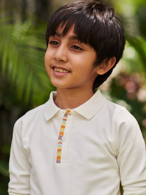 Colourful Placket Polo Somersault