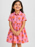 Bloom Ruffle Trim Cotton A-Line Dress