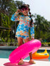 Fishes Two Piece Girls Swimsuit