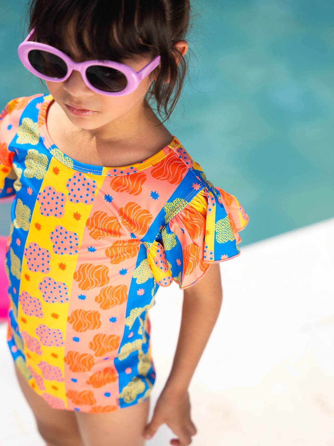 Abstract Daisy Swimsuit