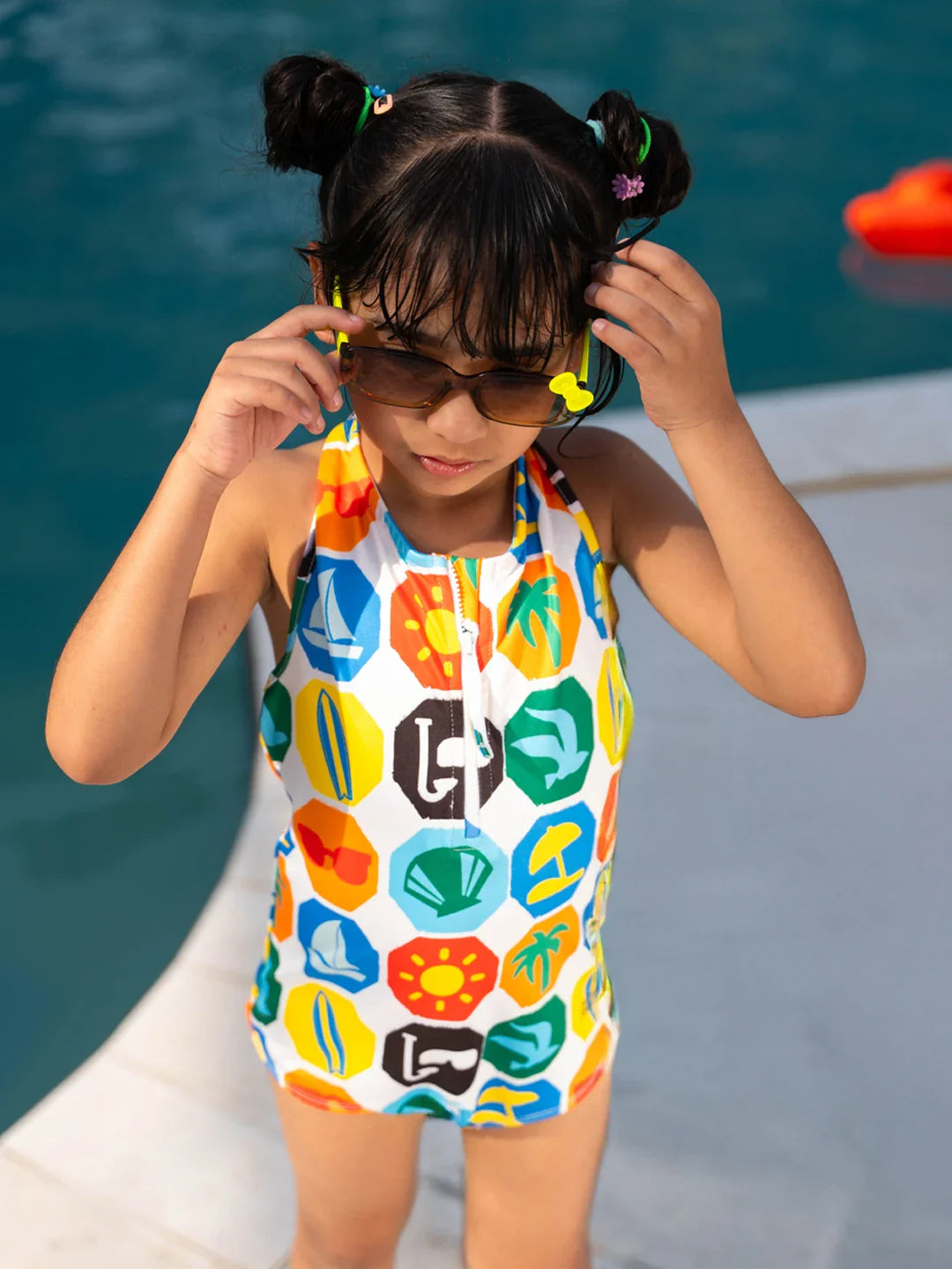 Poolside Halter Neck Swimsuit