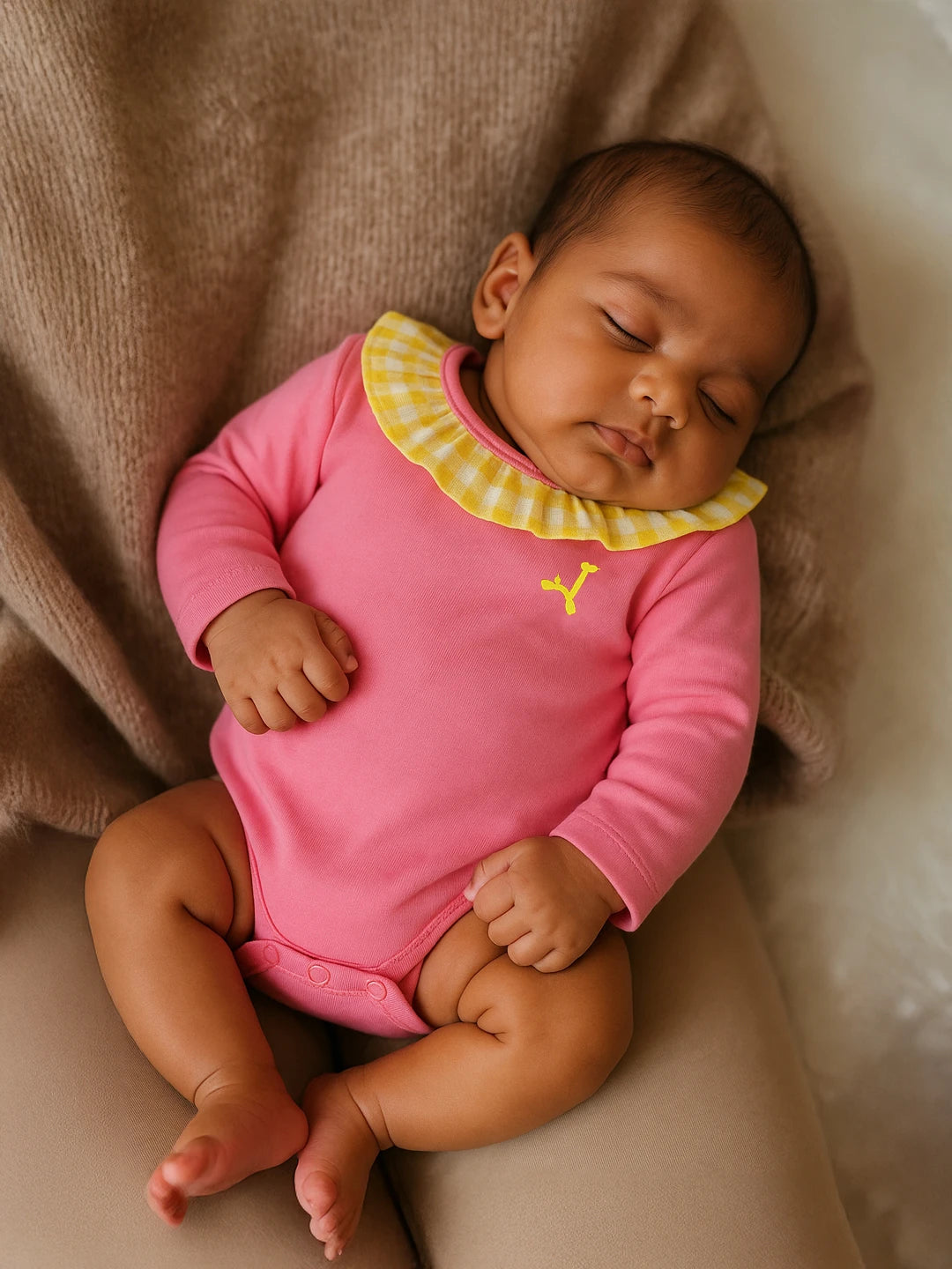 Pink ruffle bodysuit