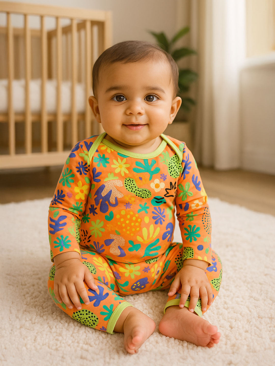 Flora Envelope Cotton Bodysuit